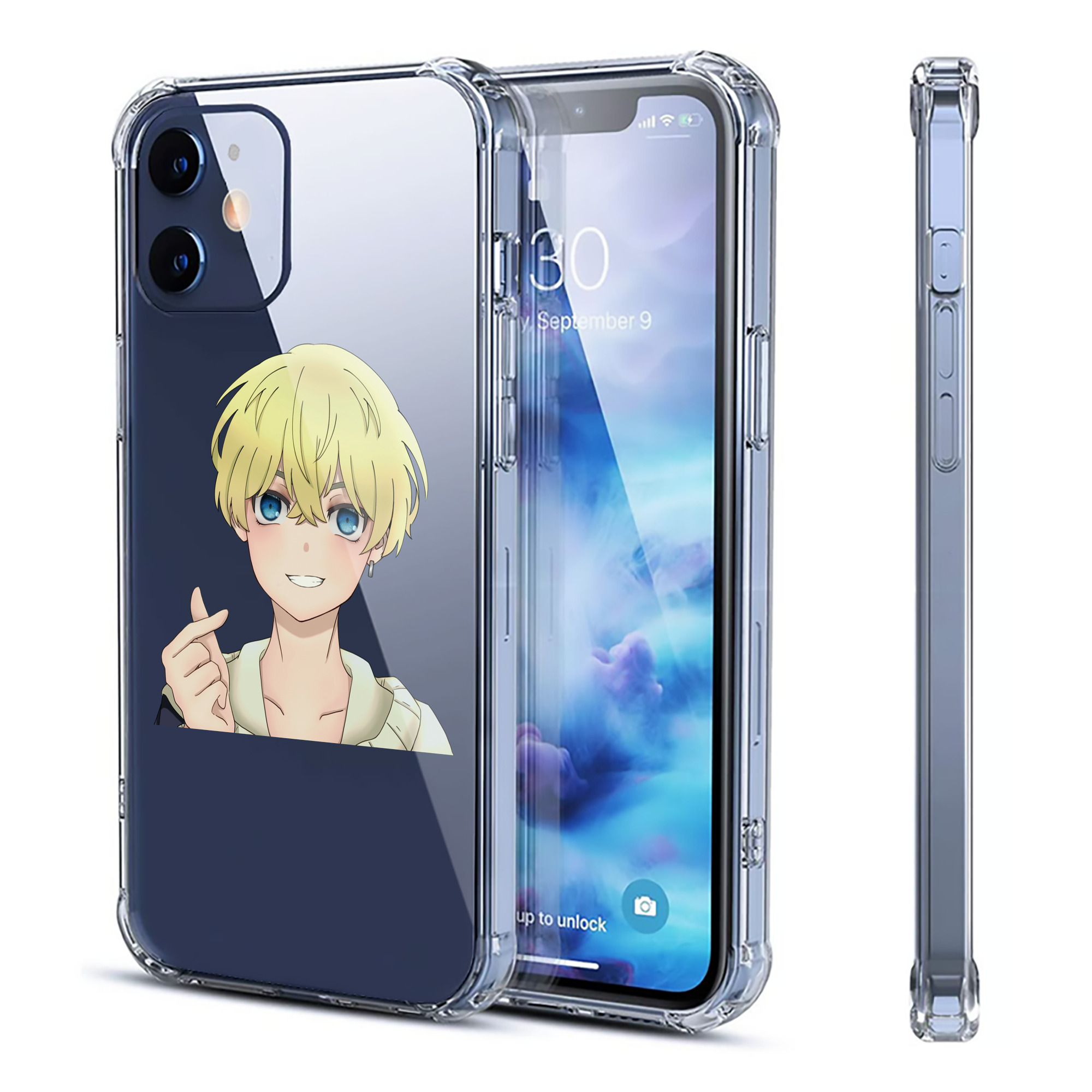 （画像用） 東京リベンジャーズ Tokyo Revengers 【iPhone 12シリーズ対応】透明スマホケース（クリアソフトケース）